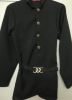 Kids Costumes to Hire - Black Button Up Jacket & Belt - 2pce  (child) (1)